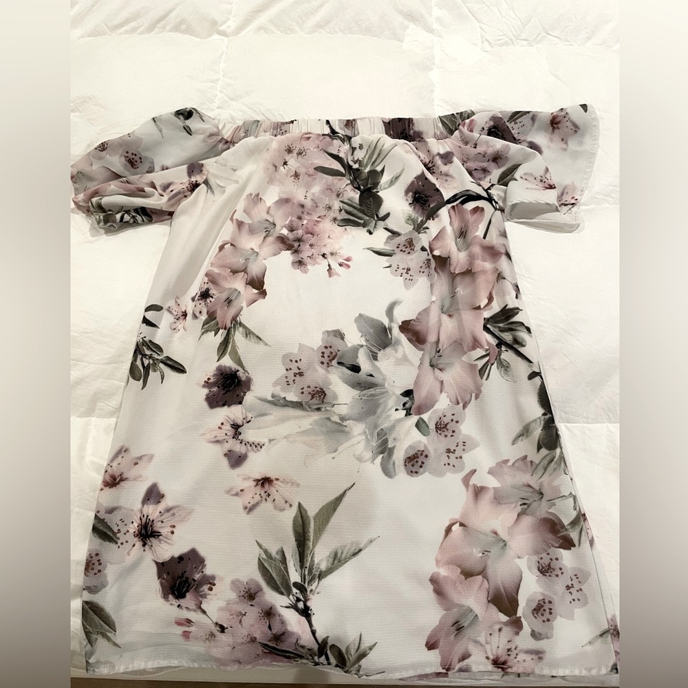 Lulu’s off the shoulder floral dress